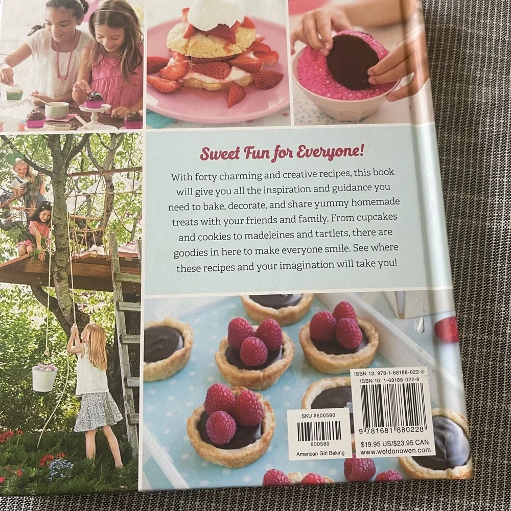 Williams Sonoma American Girl Baking Cookbook - Pink and Brown